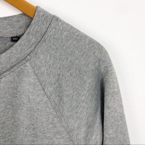 CAbi 3459 Gray Flashdance Sweater Mini Fleece Long Sleeve Shirt Dress XXS - Picture 7 of 16